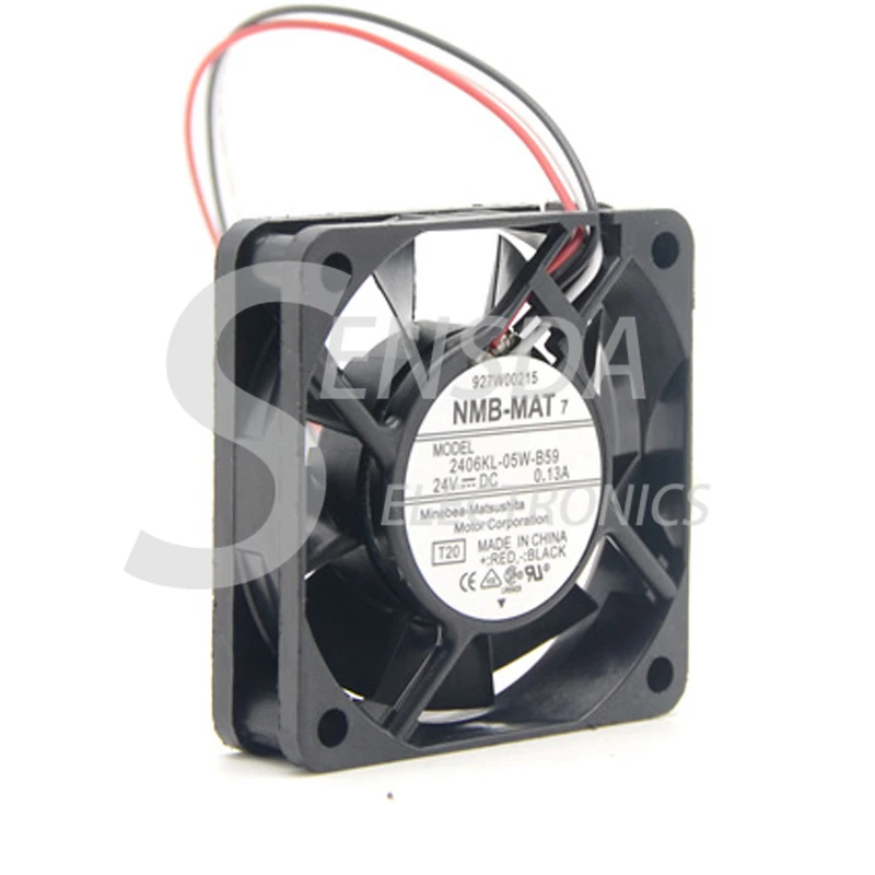 Original For NMB 2406KL-05W-B59 dc 24V 0.13A 6cm 6015 60*60*15 MM 3 wires converter cooling fan