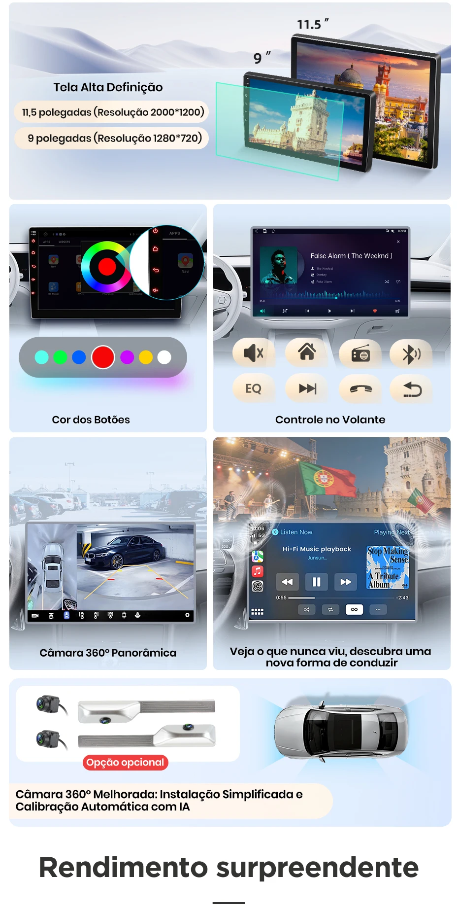 Junsun Kabelloses CarPlay Autoradio für Renault Megane 3 Fluence Samsung SM3 2008-2014 Android Autoradio RDS 4G WiFi DSP SWC GPS – Detail 6