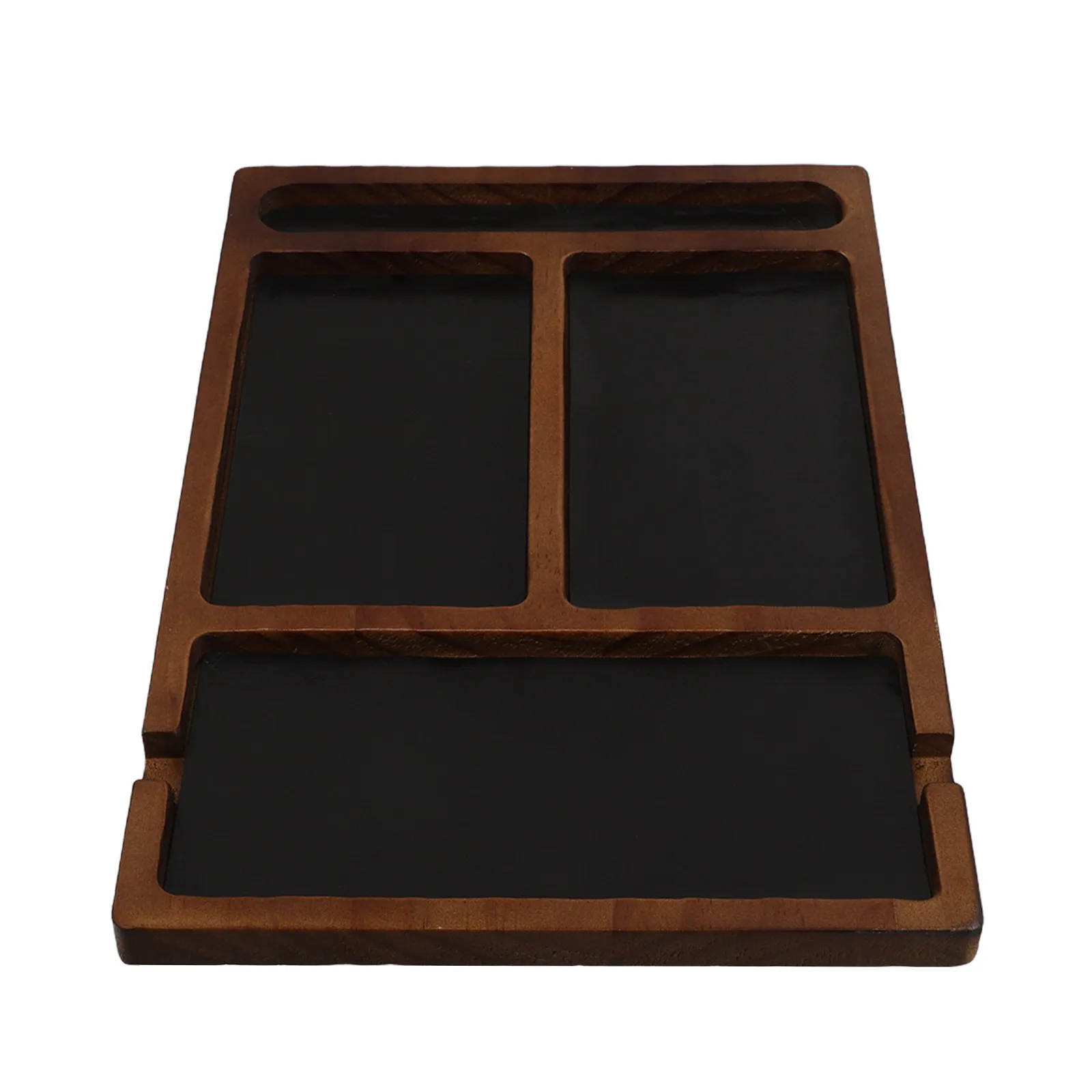 

Деревянный настольный лоток-органайзер из натурального массива дерева для украшений, с несколькими отделениями, для спальни и прикроватной тумбочки