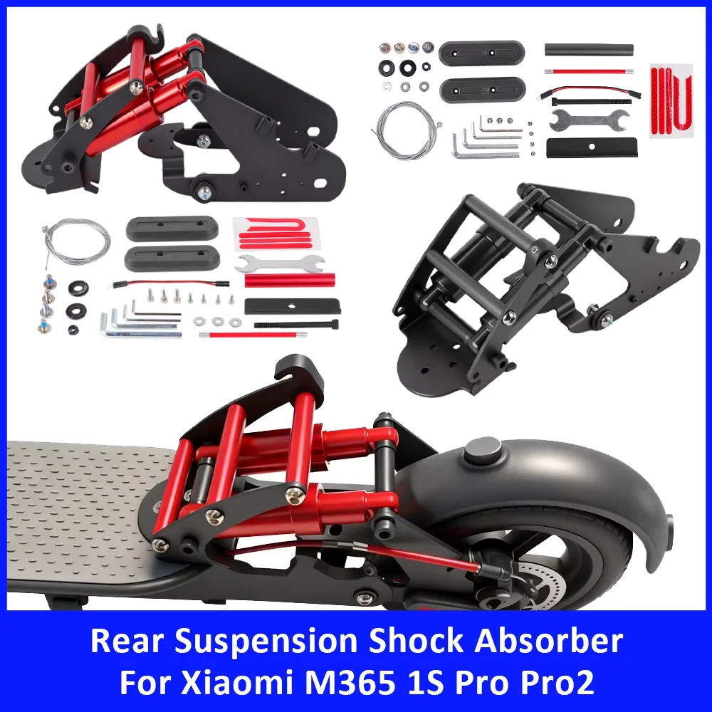 Rear Shock Absorber Upgrade Kit for Xiaomi M365 1S Pro Pro2 Electric Scooter Rear Suspension Modification Assembly Spare Parts