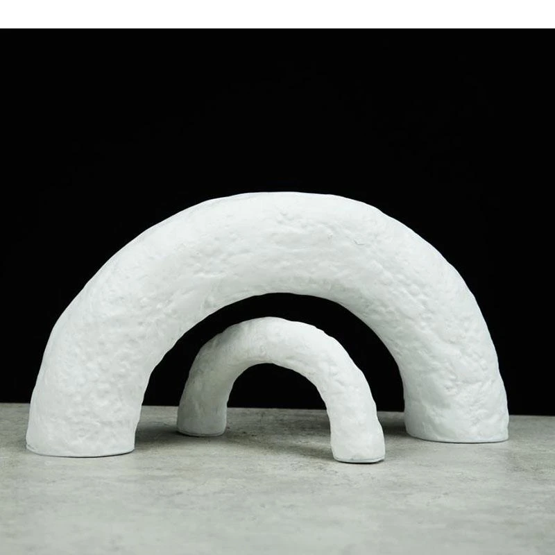 Arch Bridge Ornaments Modern Design Semicircle Geometry Abstract Statue Desk Decoration Decor Crafts Sculpture