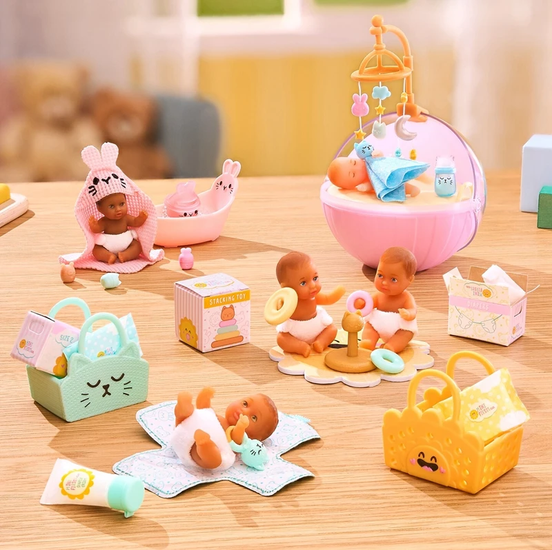 Genuine Miniverse Make It Mini Real Baby Series 2 Nurture Care Surprise Capsule Blind Box Miniature Scene Set Mini Dollhouse