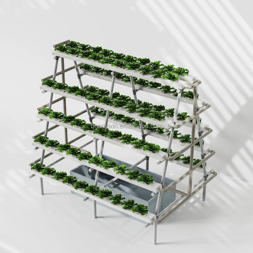 Hydroponic System 1.6*1.6m with Water Pump for Greenhouse Outdoor Soilless Cultivation