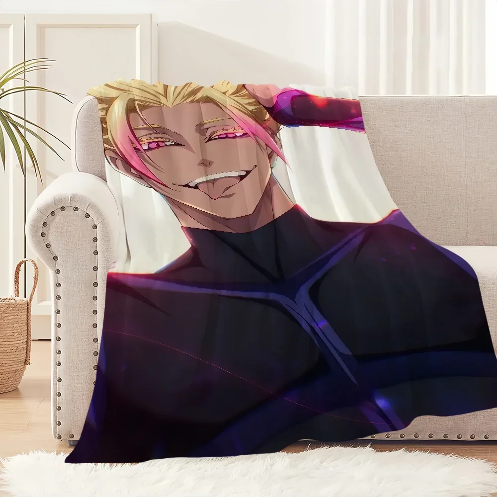 B-BLUE L-LOCK Shidou Ryuusei بطانية لينة مريحة قيلولة أفخم مناسبة لغرفة المعيشة مكتب غرفة نوم عيد ميلاد المنزل طفل هدية