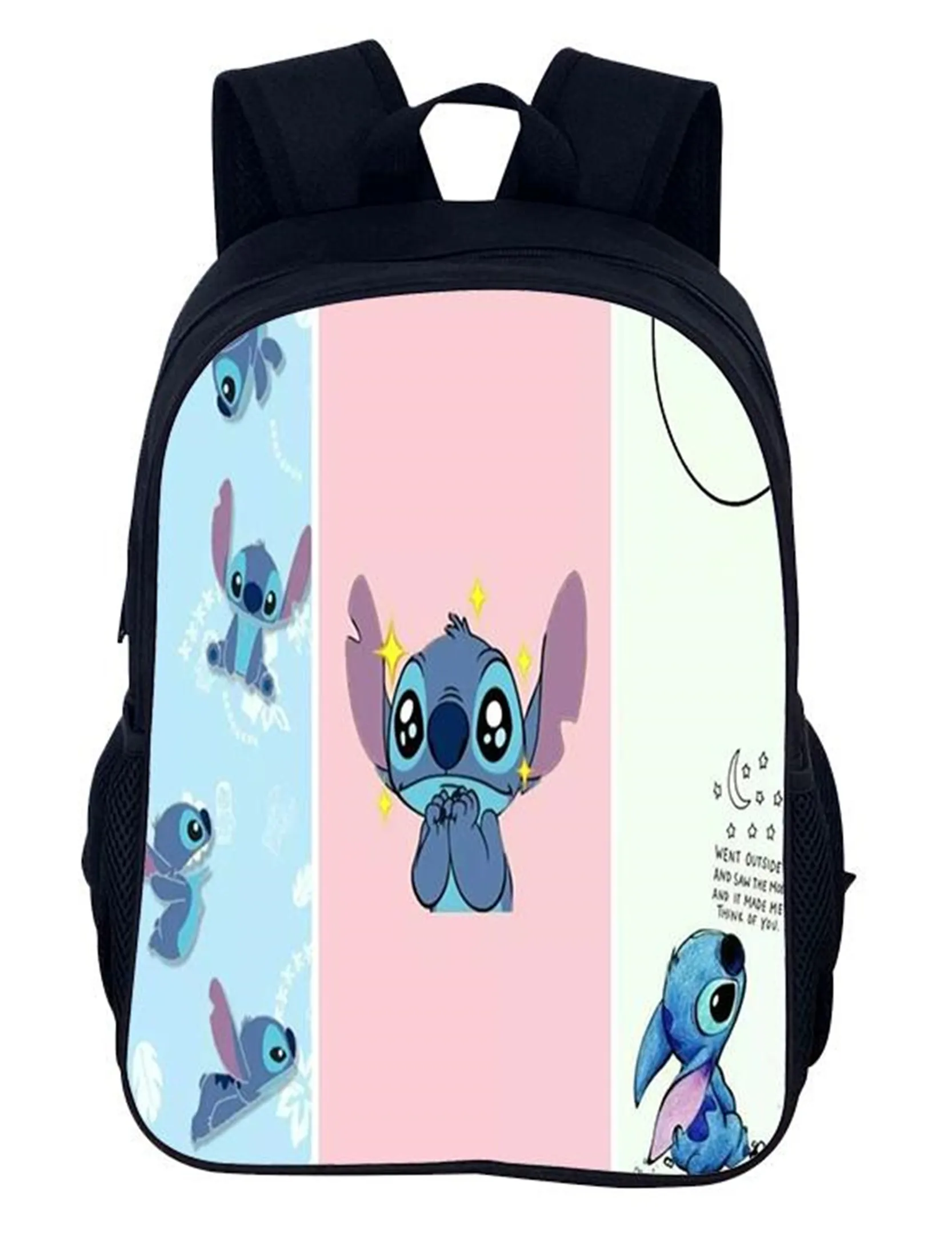 Stitch Little Kid Multifunction Backpack-Large Capacity Knapsack-Lightweight Book Bag for Unisex Boys Girls