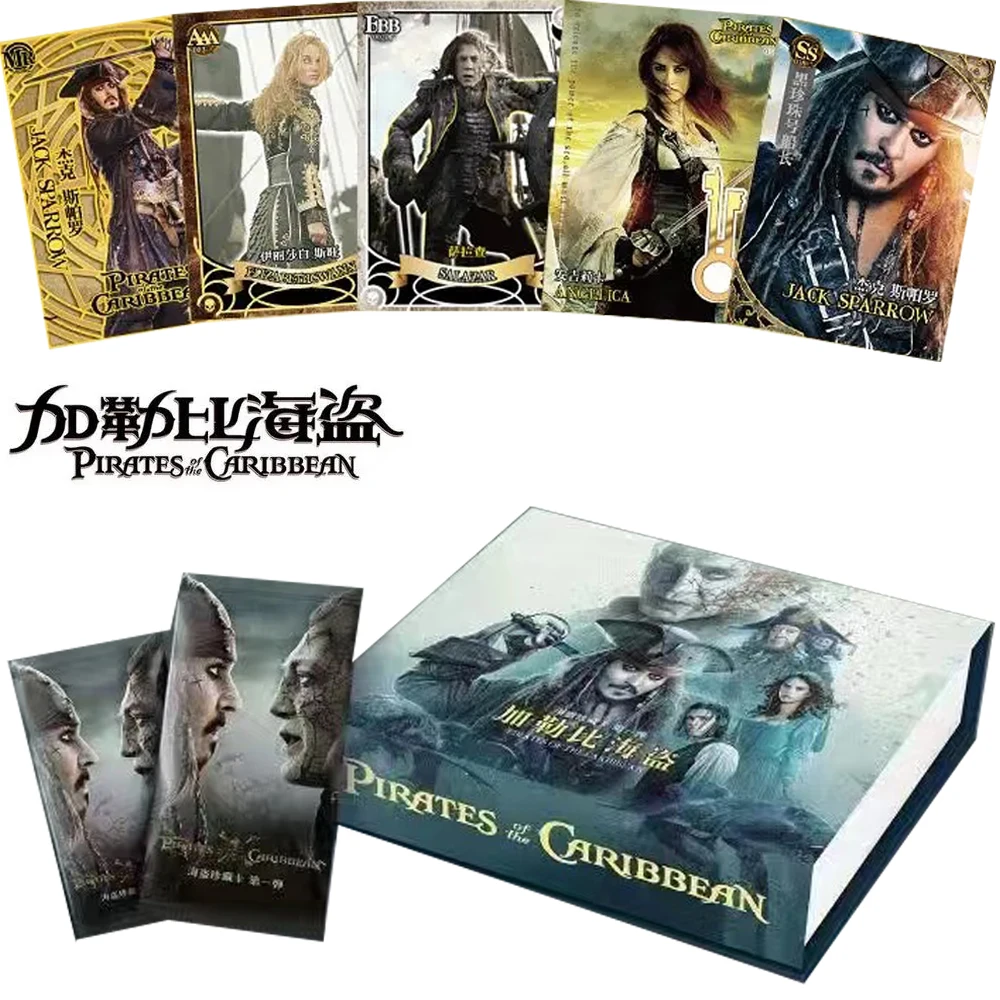 Wholesale Pirates of the Caribbean Card Chronicle Series Anime for Child Original Movie Rare Card Bounty Game Toys Kids Gift