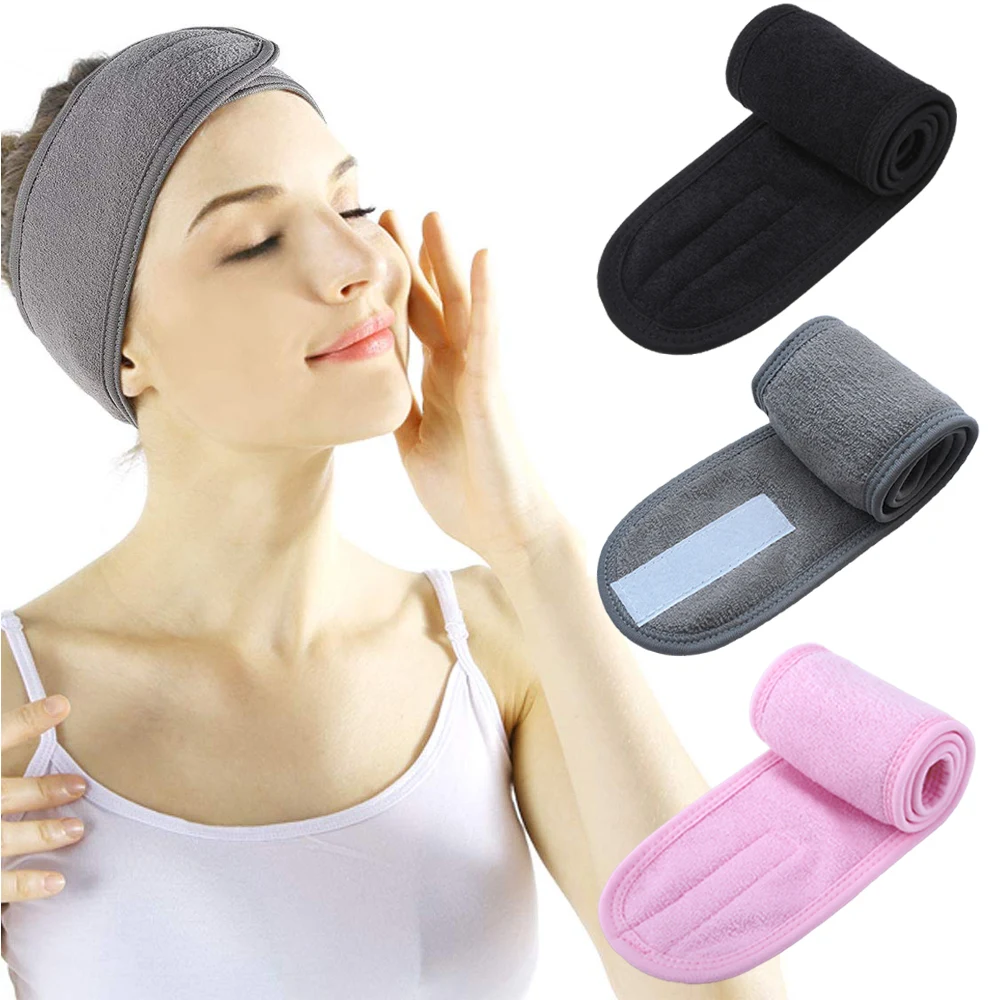 

1Pc Makeup Headband Eyelashes Extension Spa Headband Wrap Washing Adjustable Hairband Hair Accessories Woman Make Up Accessories