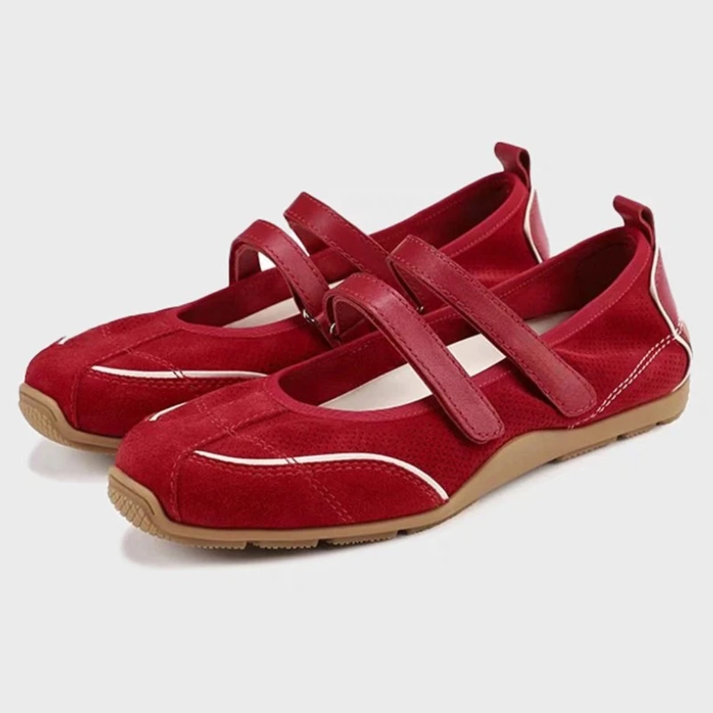 

Fashion Brand Ballet Sneakers Women Mesh Shallow Comfort Casual Flats Female Non-slip Round Toe Retro Mary Jane Shoes Women