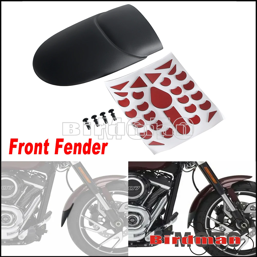 Motorcycle Front Fender Mudguard Extension Splash Guard For Harley SOFTAIL LOW RIDER ST FXLRST El Diablo Softail Breakout FXSB