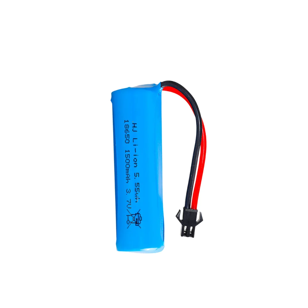 3.7V 1500mAh 18650 Li‑ion Battery SM Plug USB Charger Optional for Q85 Q70 RC Helicopter Airplane Car Boat Toy Replacement Parts