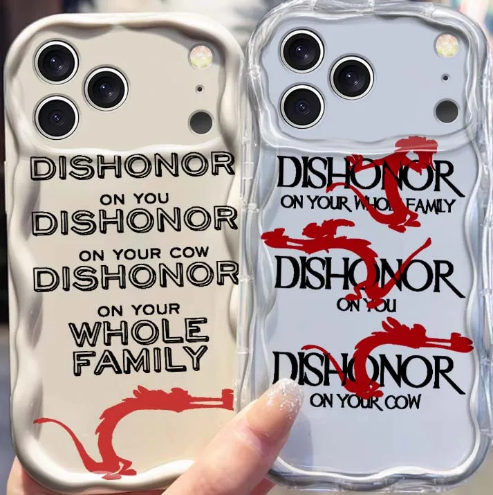 

Disney Mulan Mushu Cartoon For Apple iPhone 17 16 16E 15 14 13 12 11 XS X Pro Max Plus Wave Oil Cover Soft Funda Phone Case