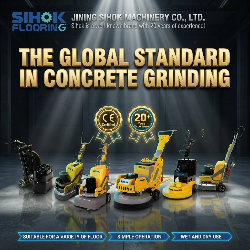 SHCG-588 Planetary Floor Grinder 7.5KW Heavy Duty Concrete Grinding Polishing Machine For Epoxy Removal