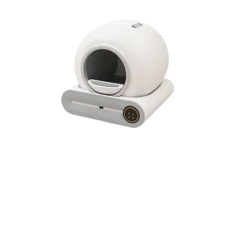 STLF Automatic pet cat toilet, intelligent ventilation system, one-click cleaning, electric oversized cat toilet ABS plastic