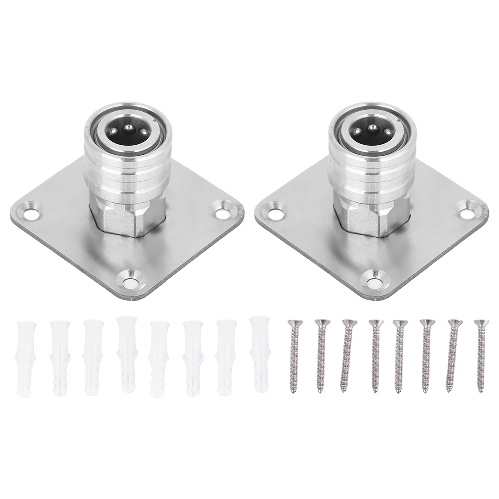 

Настенное крепление для пены для снега с быстроразъемным подключением 1/4, стойка для пистолета для мойки высокого давления, насадка для пенной пушки из нержавеющей стали, держатель водяного пистолета