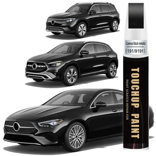 Cosmos Black Metallic(191/9191) Touch up Paint for Mercedes-Benz Car Paint Scratch Repair Kit, Quick & Easy Solution to Repair