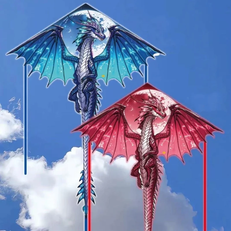 Dragon Kites flying for children delta kites nylon fabric professional wind kite line outdoor toys fish kite koinobori papalotes