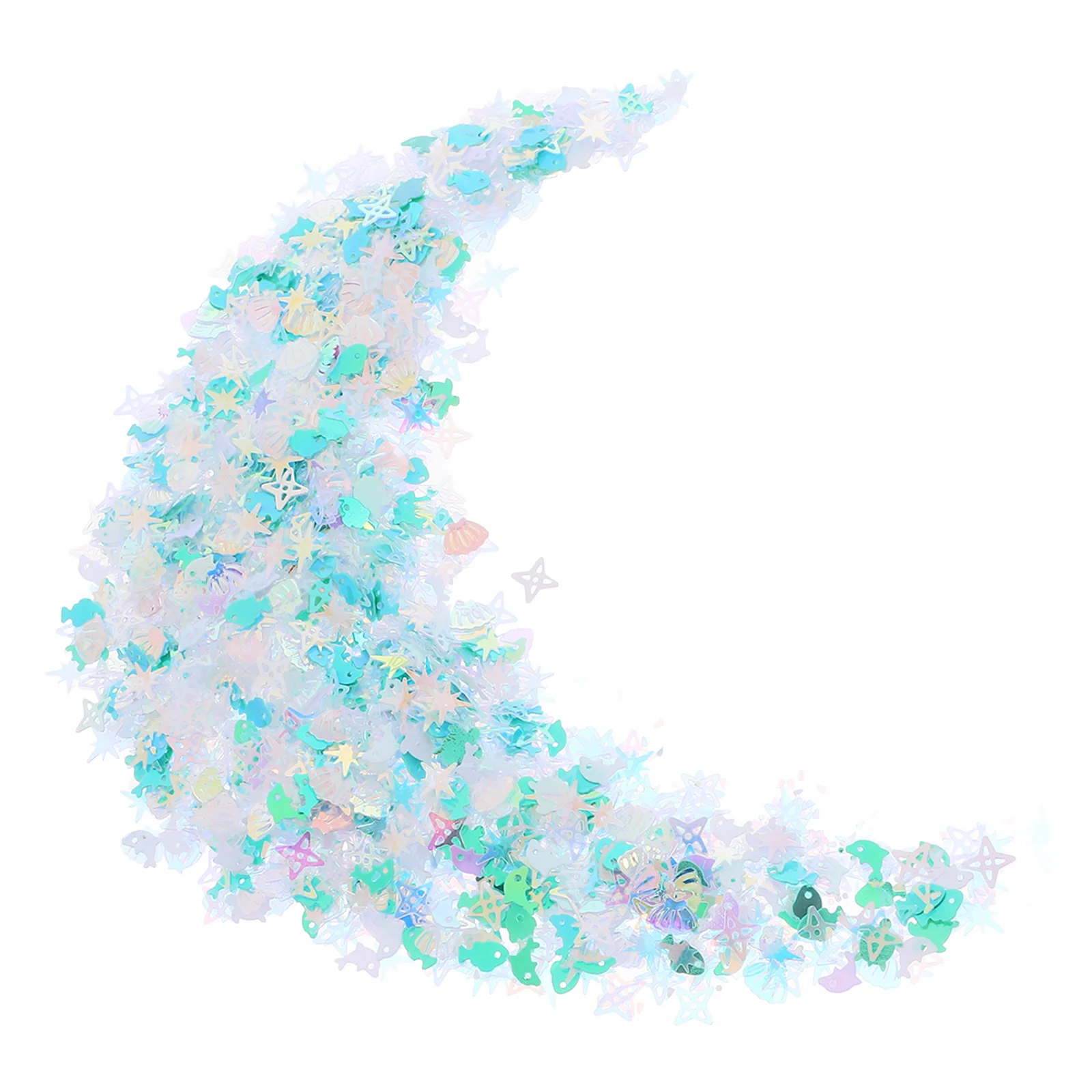 

2 Bags Undersea Series Sequins for Crafts Bulk Flat Decorative Accessories Shell