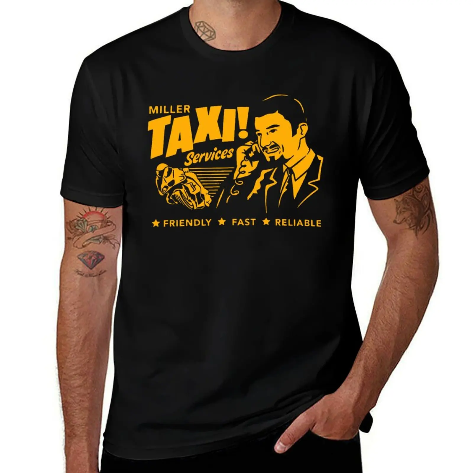 Miller Taxi services Friendly fast reliable T-Shirt summer shirt summer 2025 T-shirts oversize mens clothes