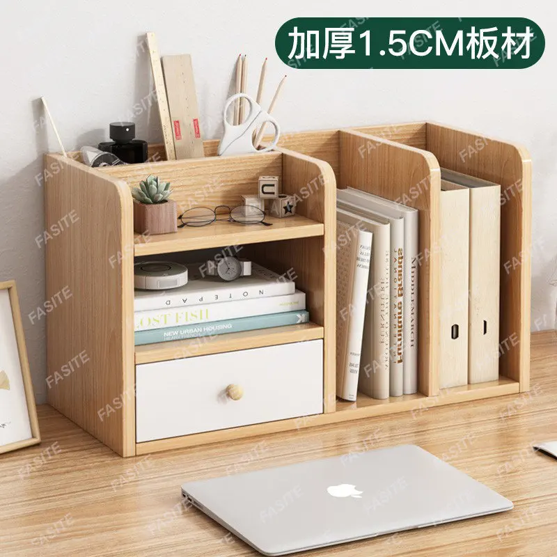 

Desk organizing tool, desk storage rack, desktop bookshelf, storage workstation, wooden file rack