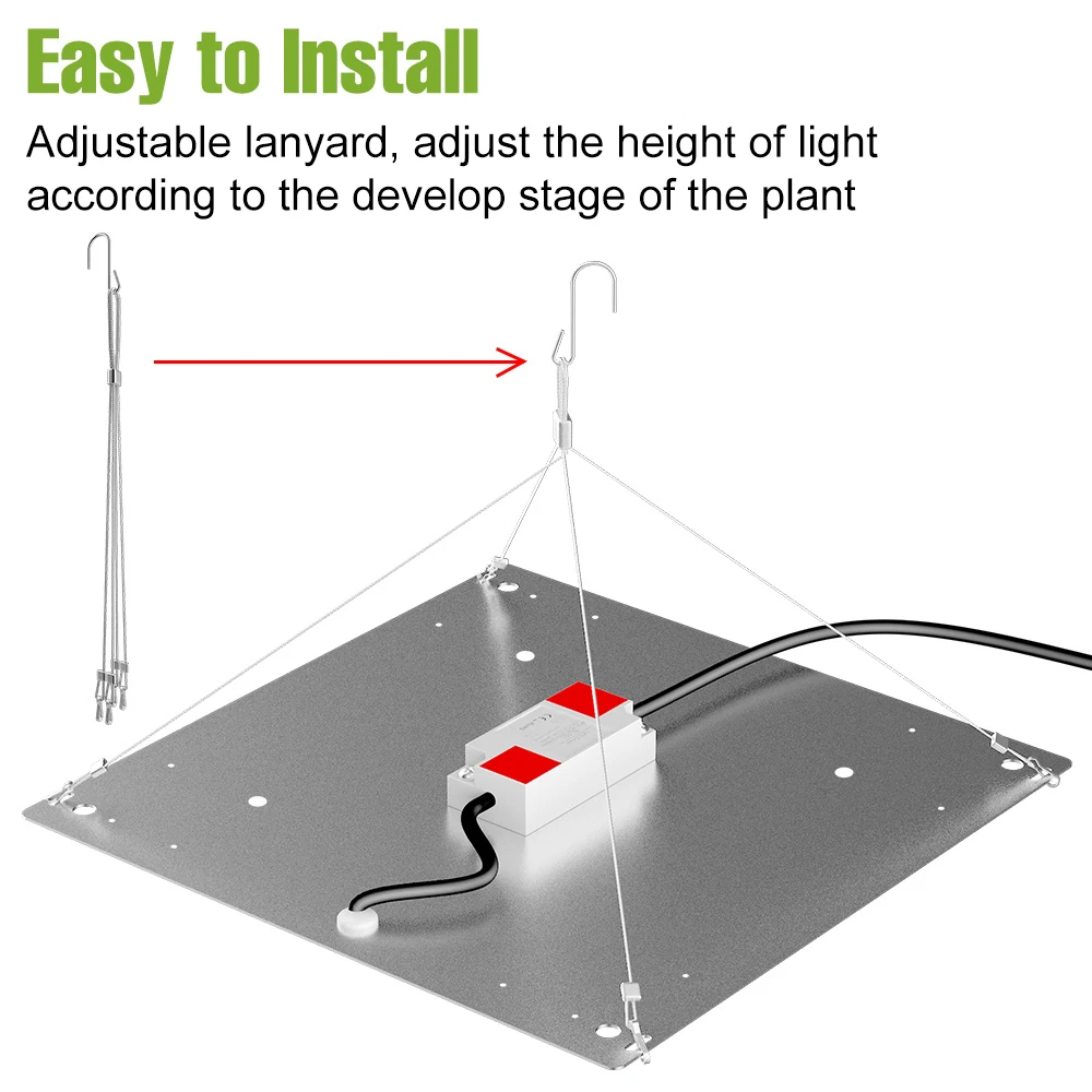 100 واط LED الطيف الكامل تنمو أضواء الكم مجلس زراعة مصباح الولايات المتحدة/الاتحاد الأوروبي التوصيل للداخلية الفاكهة الدفيئة خيمة الشتلة الخضروات