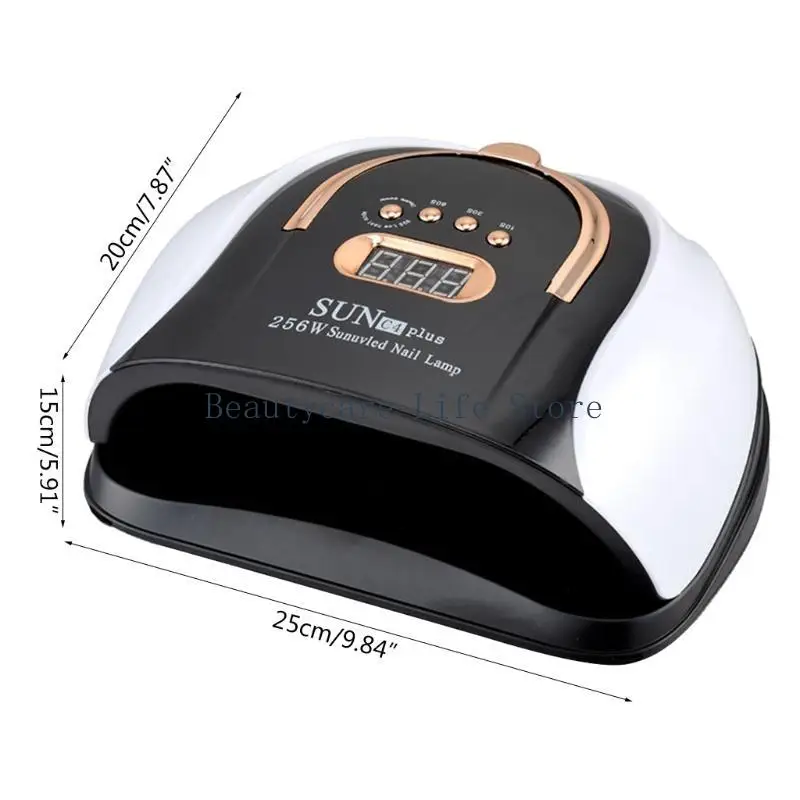 652c UV -licht voor nagels grote ruimte snel nageldroger voor gel Pools draagbare handgreep LED LAMP Professionele gel lamp