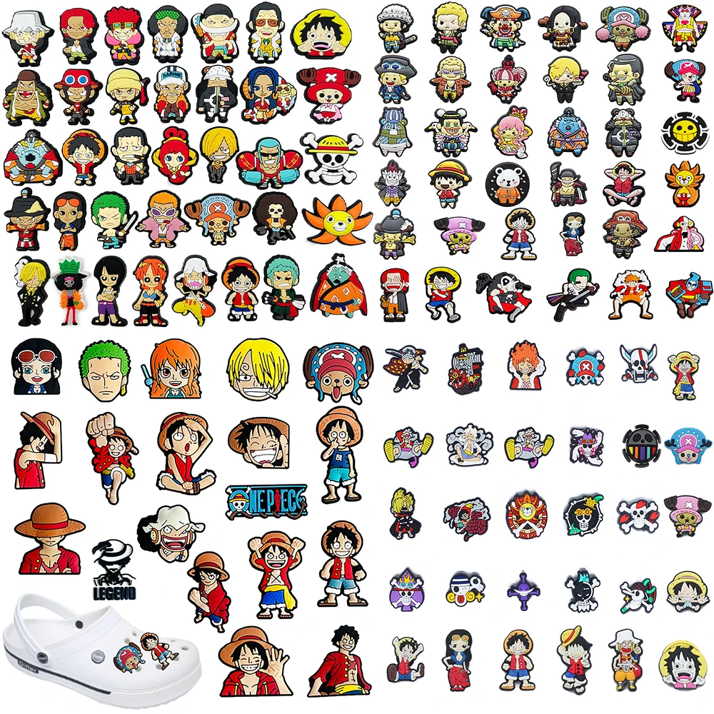 Heiß begehrte Hot Toys PVC-Schuh-Charms aus japanischen Anime-Serien, abnehmbare DIY-Schuhdekorationen, Schnallen, kreative Geschenke