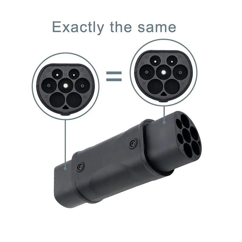 Feyree Typ2 auf GB/T Adapter 32A 7KW 1Phase IEC 62196-2 Ladegerät Konverter 32A 22KW 3Phase für Elektroauto GB/T Ladebuchse