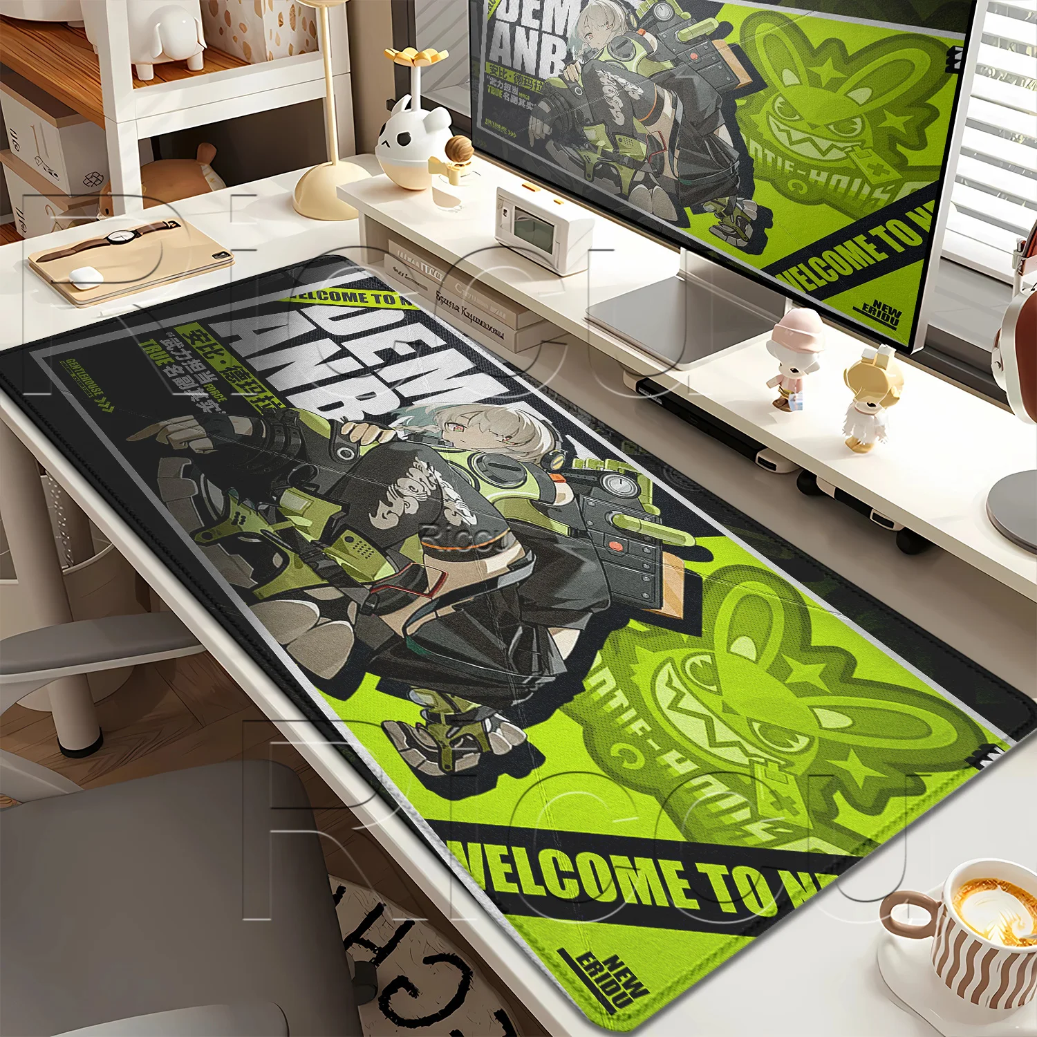 Gaming Mouse Pad Hoshimi Miyabi‌ Vivian Ellen Joe Anime Girl Zenless Zone Zero ZZZ PC XXL Keyboard HD Printing overlock Desk Mat