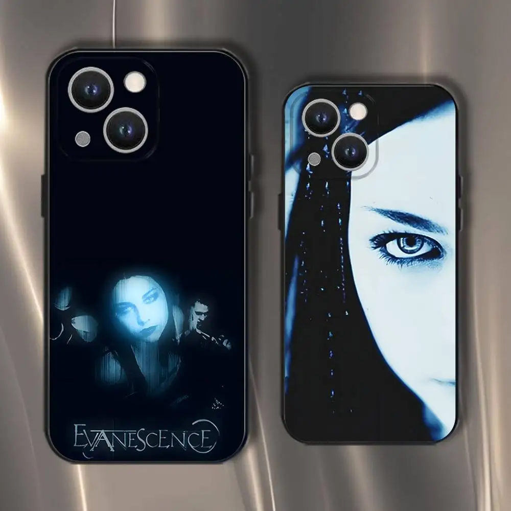 

Evanescence Amy Lee Phone Case For iPhone 16,15,14,13,12,11,Pro,XS,Max,XR,Plus,E,SE4,Mini Black Soft Cover