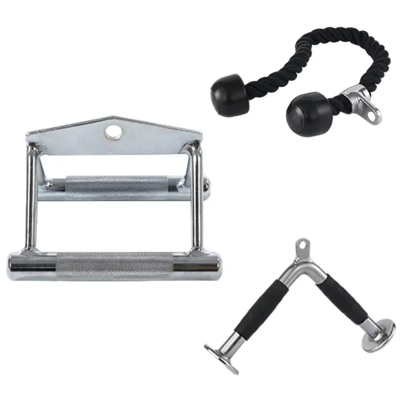 Pulley Attachments For Gym Rustproof Heavy Duty Gym Cable Attachments Multifunctional Non-Slip Safe Grip Weight Machine