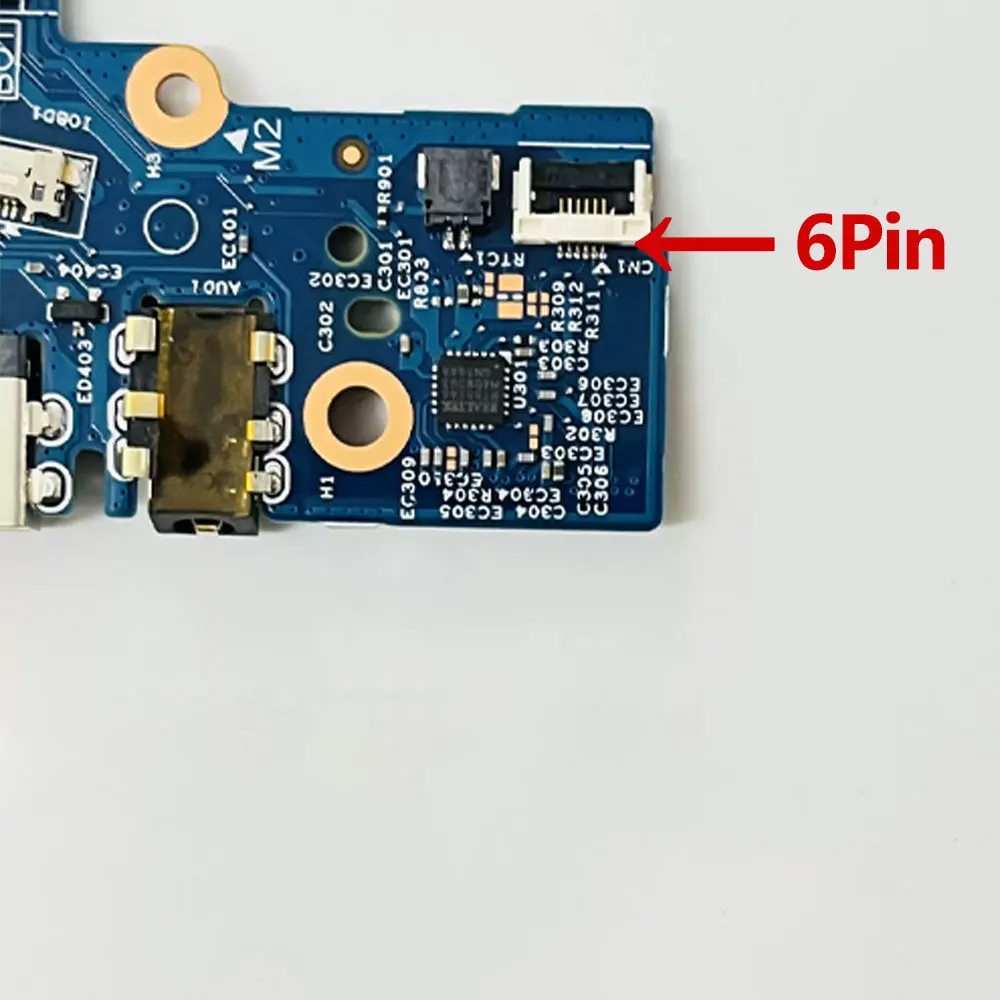OEM Płytka przycisku zasilania, portów I/O, audio, słuchawkowych, RJ45, USB do laptopa Dell Latitude 3420 E3420 L3420, numer części 0FTKJ8 — zdjęcie produktu 5