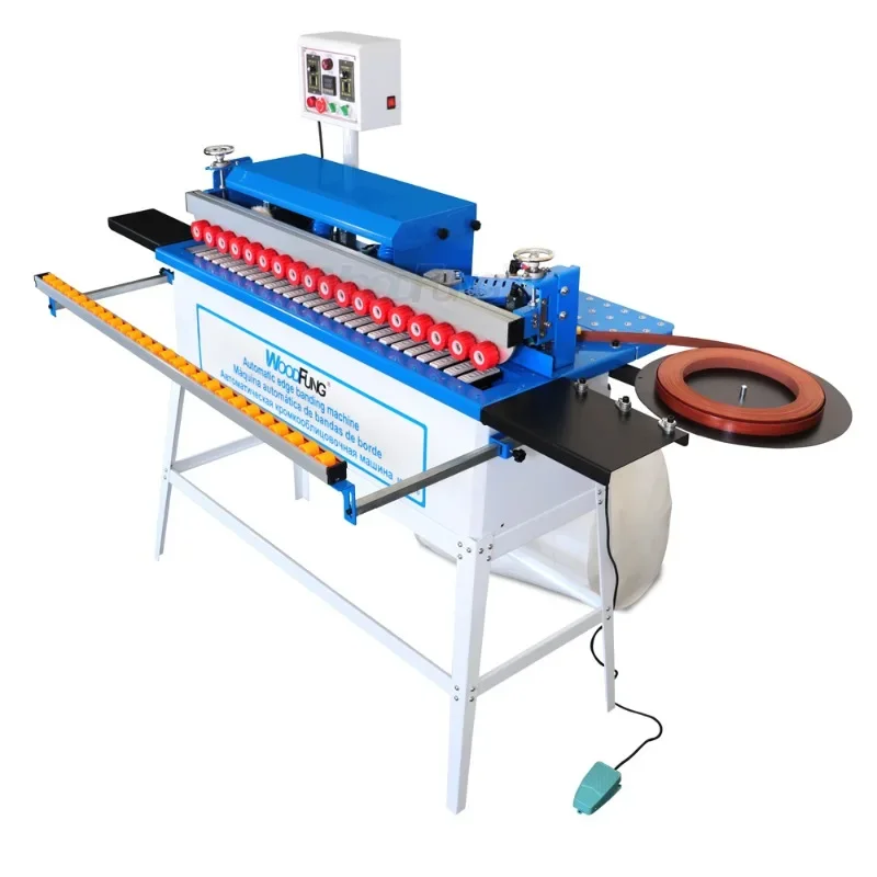 

MY07 Cabinet Kitchen Cupboard Edge Banding Double Trimming Machine with polishing end cutting