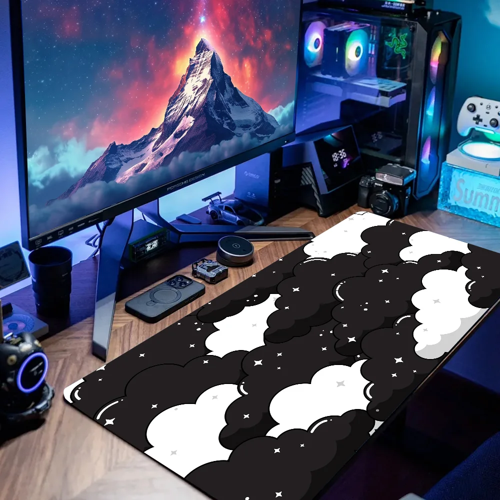 Gamer Mousepad Cloud Mouse Pad Large Anime Mouse Mat Natural Rubber Desk Rug PC Accessory Desk Mats Design Mousepads 120x60cm