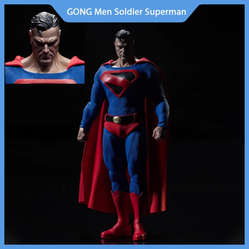 

1/12 GONG Men Soldier Superman Comic KINGDOMCOME Super Hero Full Set Action Figure Model Collectible Toys Gifts 6inch