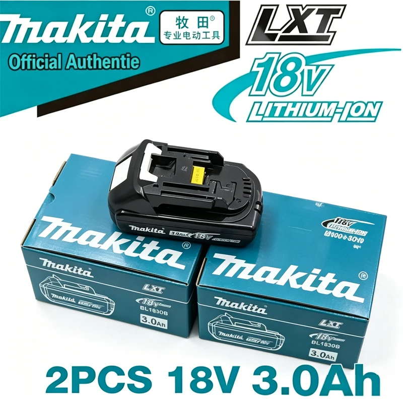 

100% Original Makita battery,18V 3.0Ah rechargeable battery, replacing Makita BL1830B L1840B L1850B L1860B,power tool battery