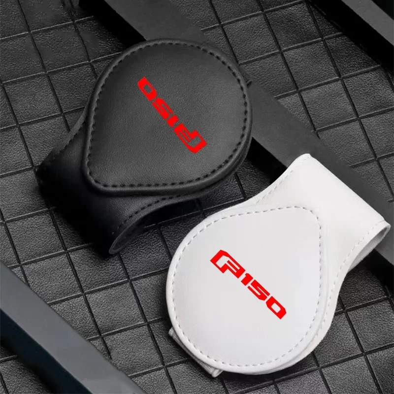 4S Car Sun Visor Sunglasses Holder Glasses Clip For ford f150 f-150 raptor svt Pickup Llaveros ID card ID card Bank Card Clip