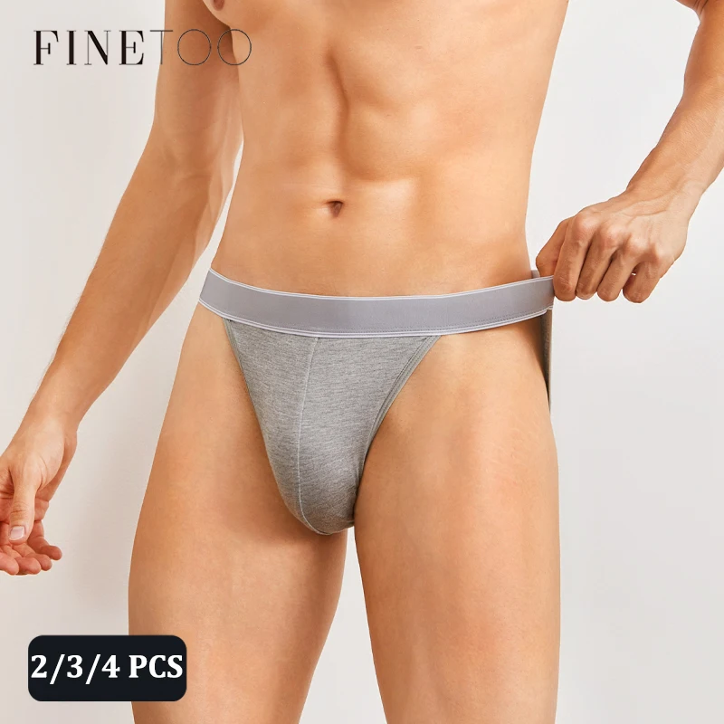 

2/3/4PCS Men's High Fork Panties Breathable Low Waist Briefs Solid Stretchy Belt Triangle Pants Sexy Comfortable Lingerie S-XL
