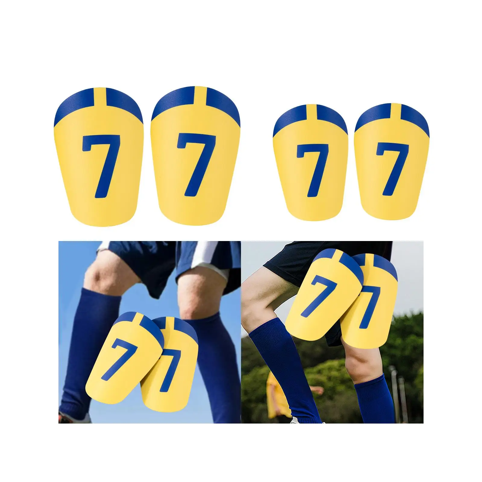 

2 Pcs Soccer Shin Guards Sports Leg Protection Gear Compact Shock Absorbing Soccer Training Shin Pads for Volleyball Basketball