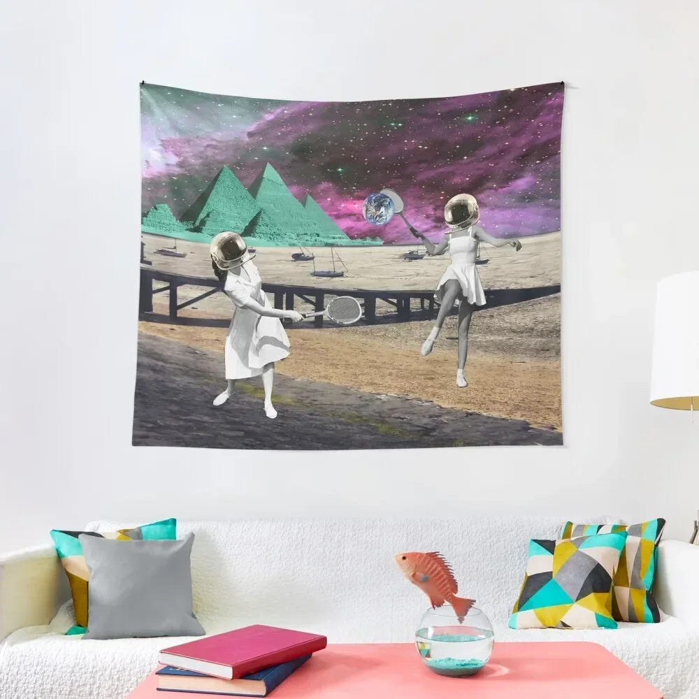 

Moon Tennis Tapestry Carpet Wall Room Decor Aesthetic Wall Coverings Tapestry