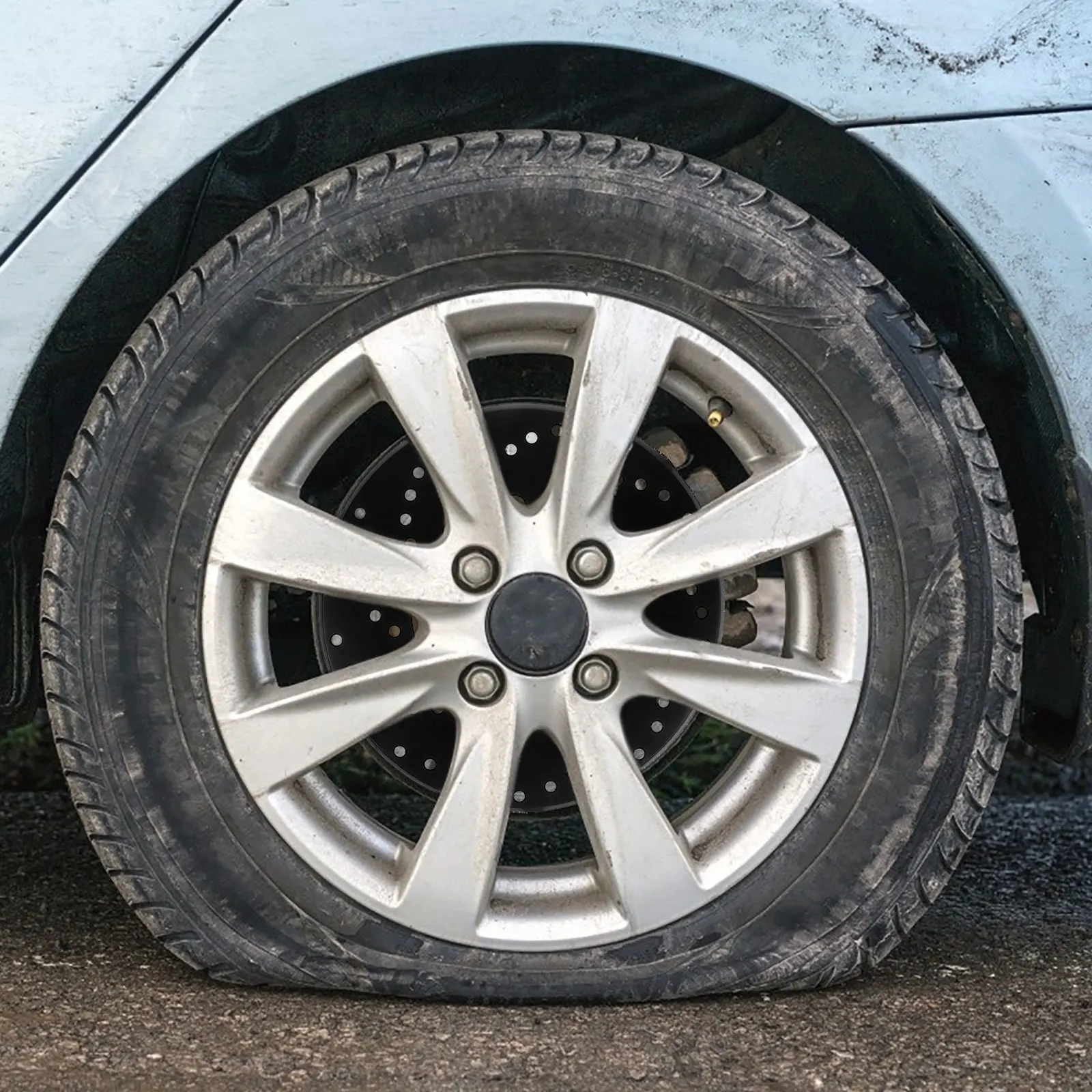 

1Pair Brake Disc Cover Aluminum Alloy Unique Design Durable Protective Car Brake Disc Trim for Automotive Modification