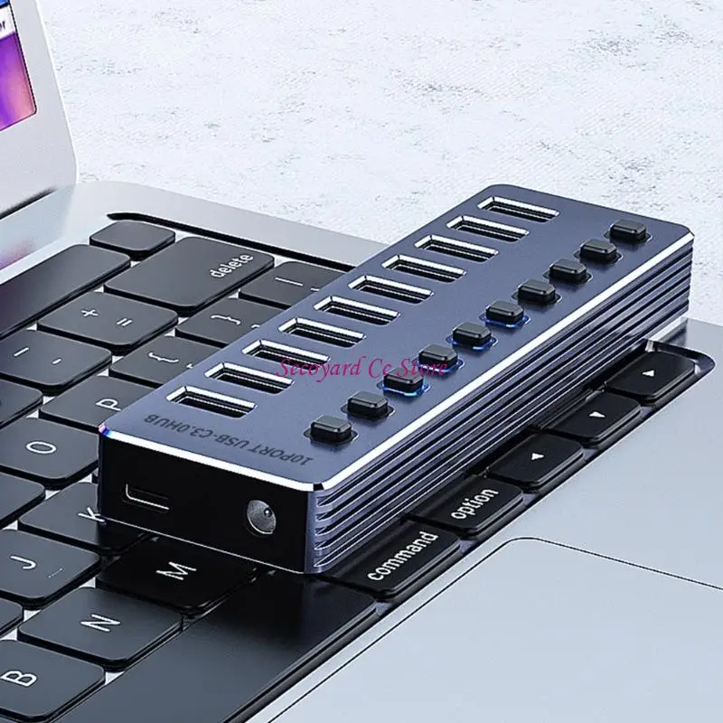 

Док-станция с адаптером N3UC USB3.0 с портами 4/7/10, 5 Гбит/с, 2 В пост. тока для быстрой передачи данных и зарядки устройств