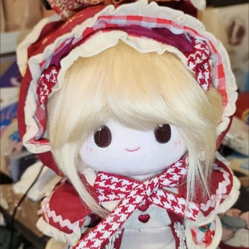 버터 쿠키 달콤한 '빨간 모자' 20cm 면 인형 드레스 세트 귀여운 인형 의상 교체 인형 옷 체리 크리스마스