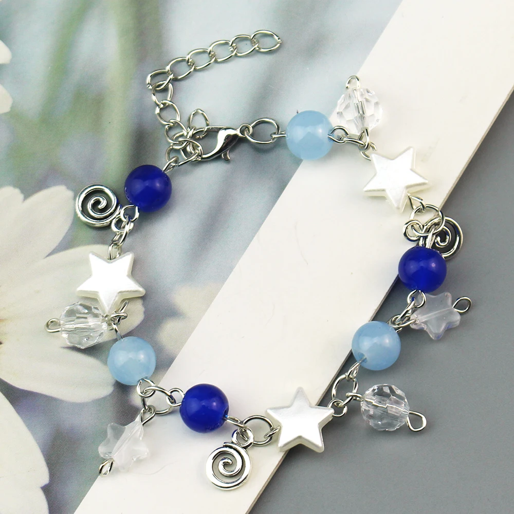 Hit Me Hard And Soft Bracelet Y2K Blue Jewelry