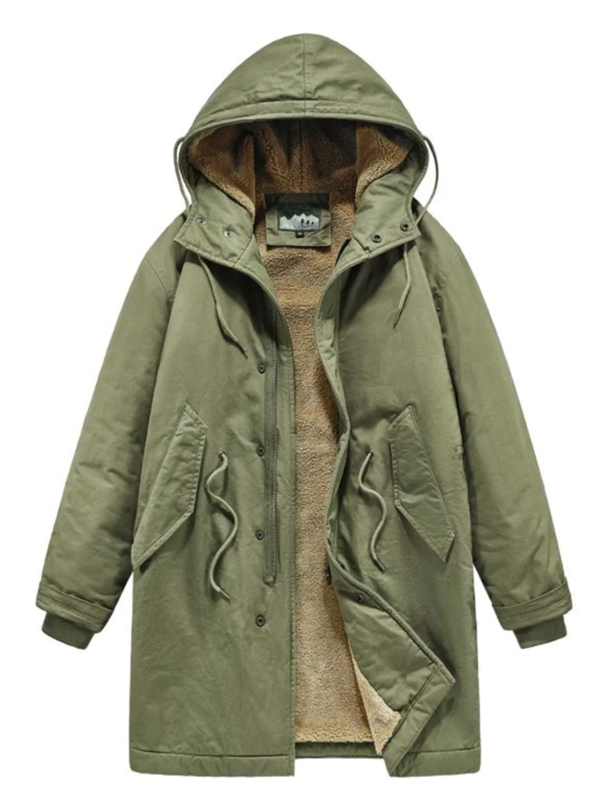 

Американская ретро-парка M5 для мужчин, удлиненная, из хлопка, модная городская зимняя куртка для осени и зимы