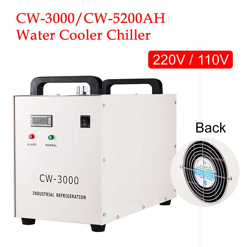 CW3000 Industrial Water Chiller CW5200 for CO2 Laser Engraving Cutting Machine Cooling 60W 80W 100W 130W Laser Tube