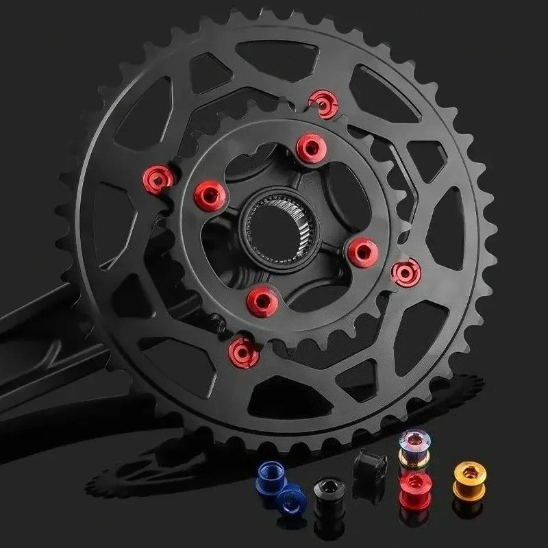 X5 Chainring Bolts Aluminum Single Double Chainring Screws Mountain Road MTB Bike Crank Bolts Bicycle Dental Plate Bicycle Parts