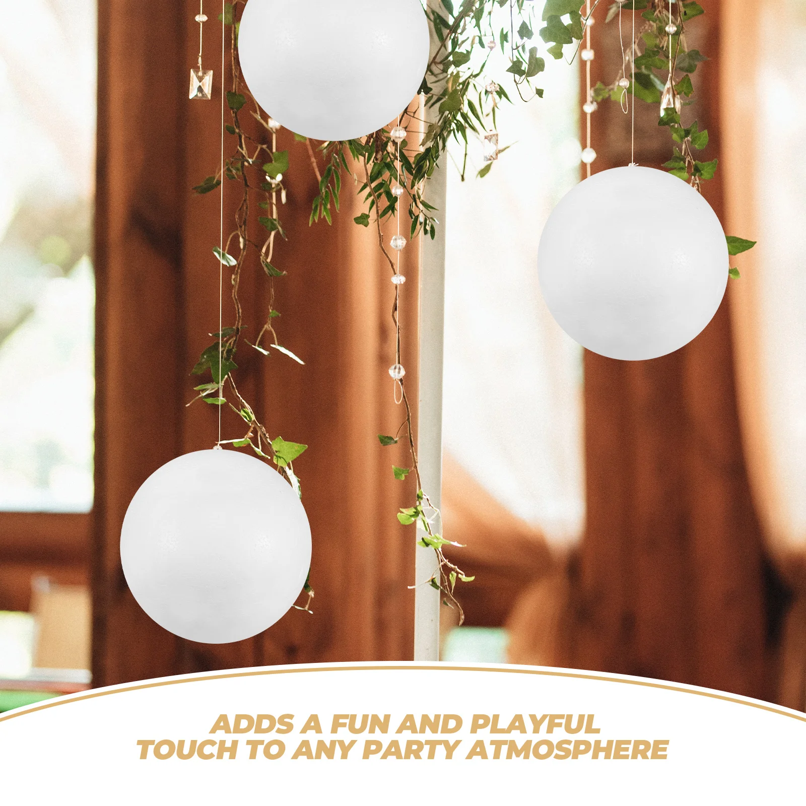 

6Pcs White Polystyrene Foam Balls Smooth Surface Ideal for Painting and Wedding Decor Craft Foam Balls White Round Ball