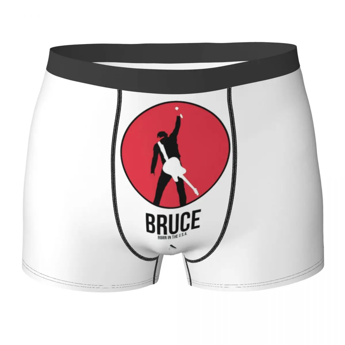 

Boxer Underpants Shorts Bruce Springsteen Naxart Studio Panties Men Ventilate Underwear for Homme Man Boyfriend Gift