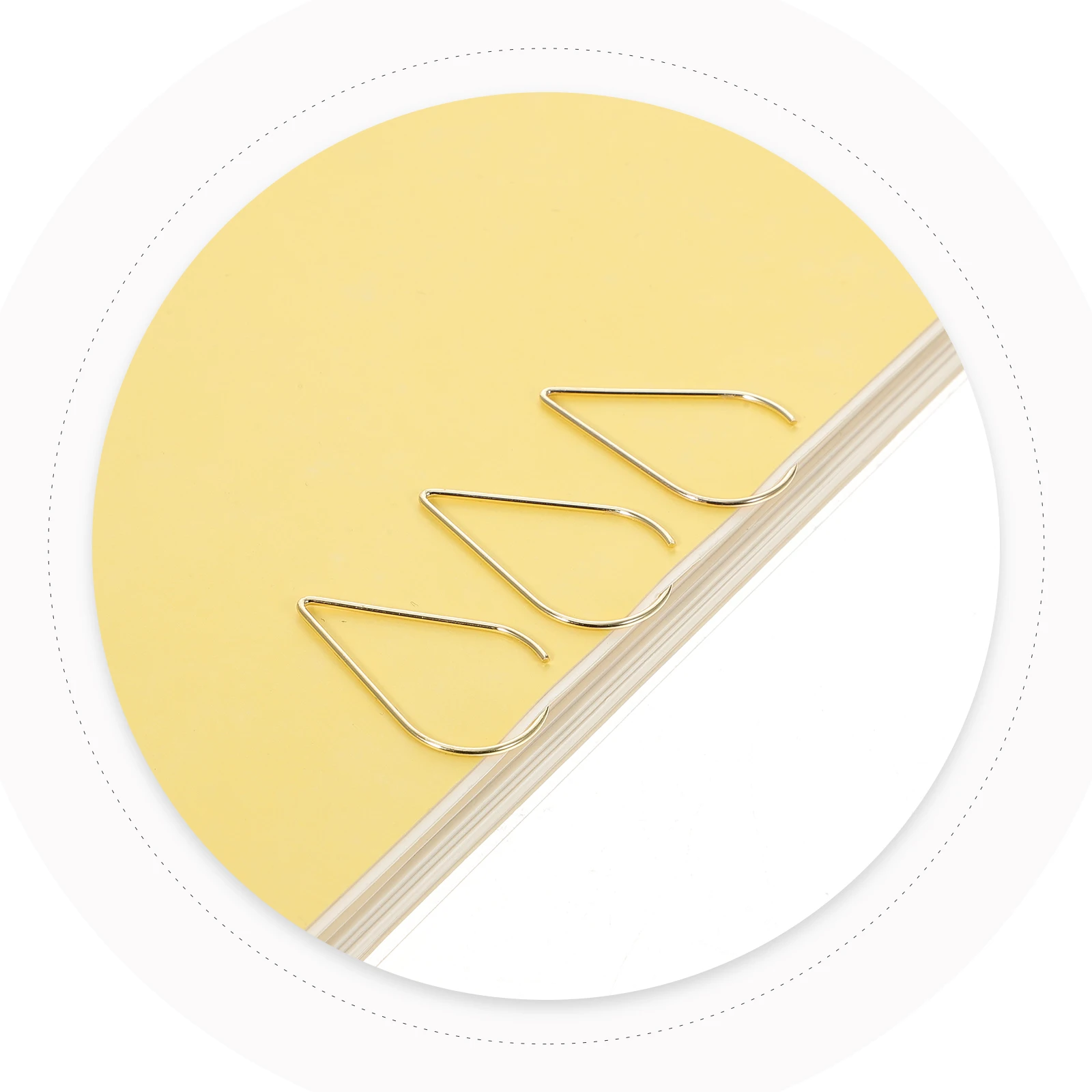 10 Pcs Water Clip Book Pin Office Paperclips Accessories Notes Desk Accessory Shaped Steel Wire