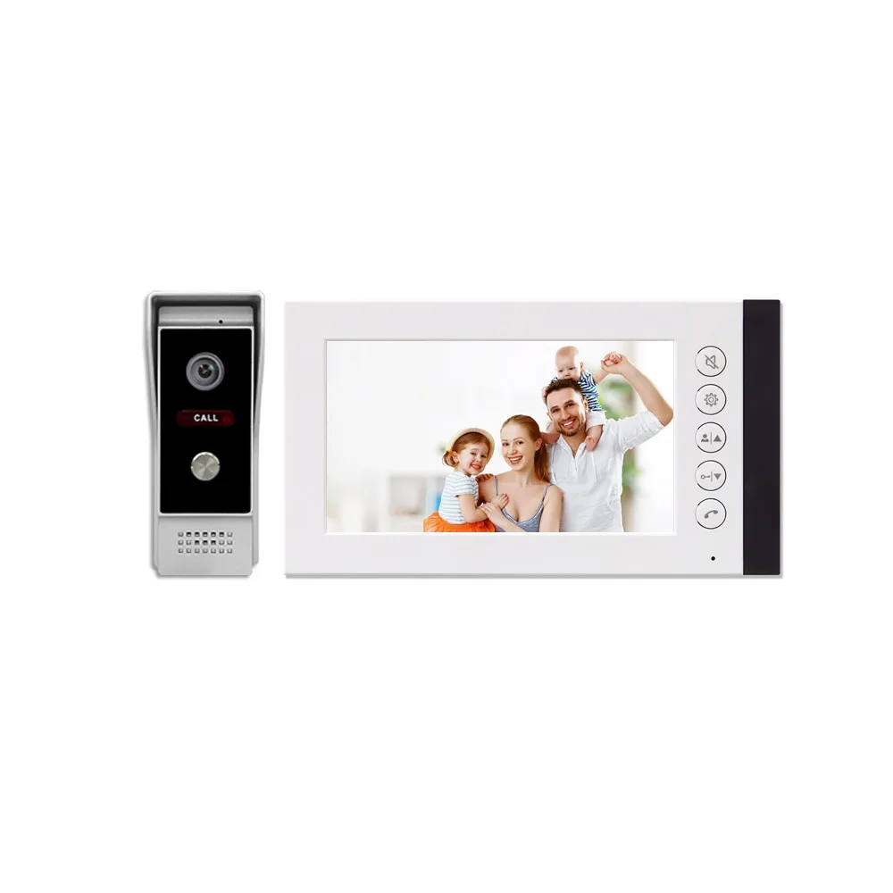 Factory Wholesale Video Door Phone System Home Intercom with 7Inch Touch Screen Display AHD 1080P Doorbell